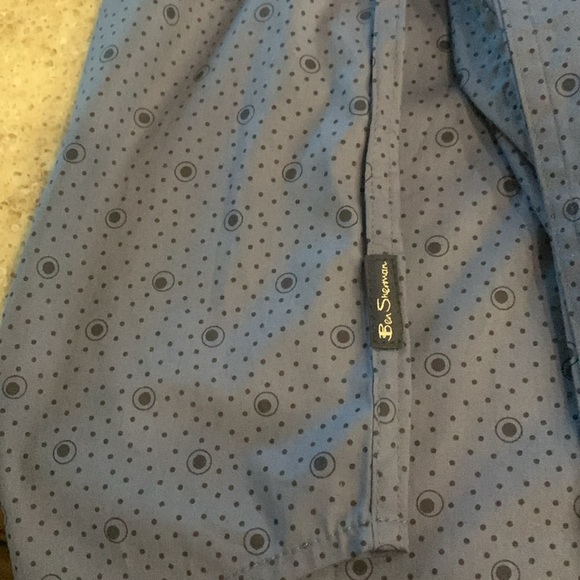 NWOT Ben Sherman Blue Patterned Shirt Size XXL - Picture 5 of 7